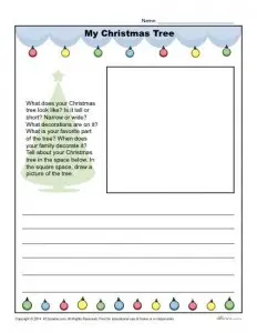 creative writing about a christmas tree