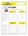 Free, Printable Verb Conjugation Activity - To Light