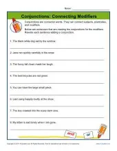 Parts of Speech Worksheets | Printable Grammar Activities