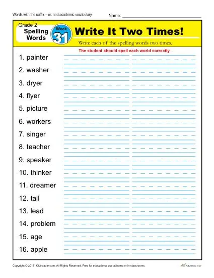 second-grade-spelling-words-list-week-31-k12reader