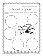 Kindergarten Writing Prompt - Describe a Spider!