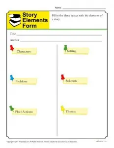 Story Elements Worksheets | Reading Skills